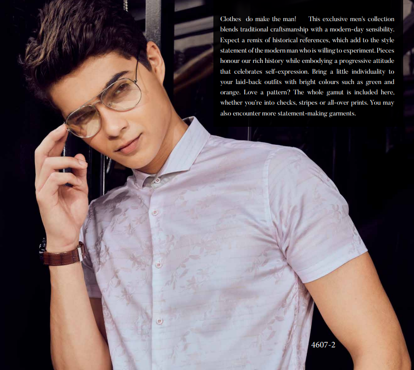 Mens Party Wear Baby Pink Shining Shirt