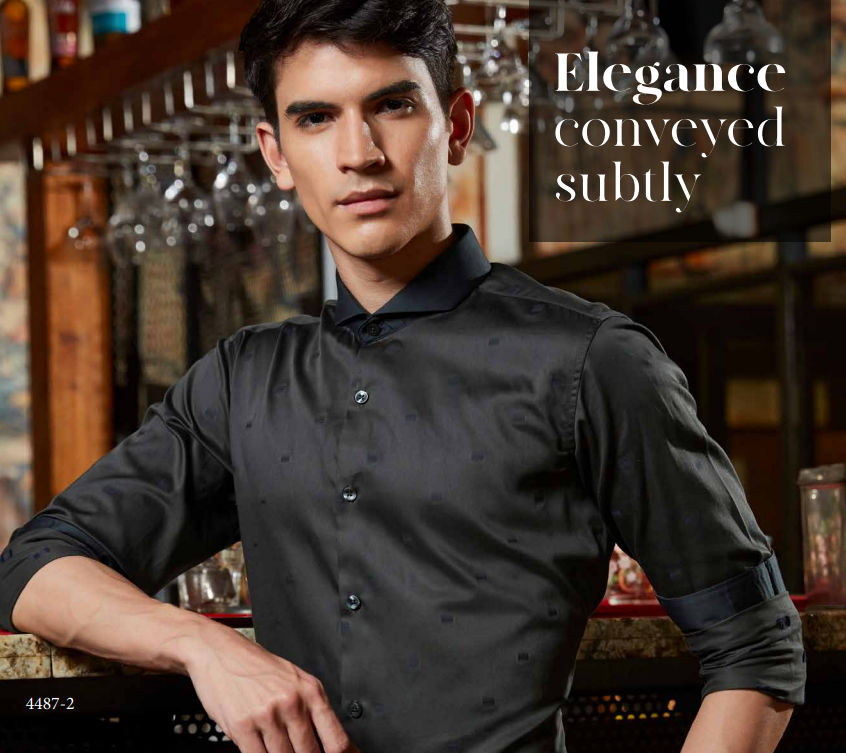 Mens Party Wear Black Shining Shirt