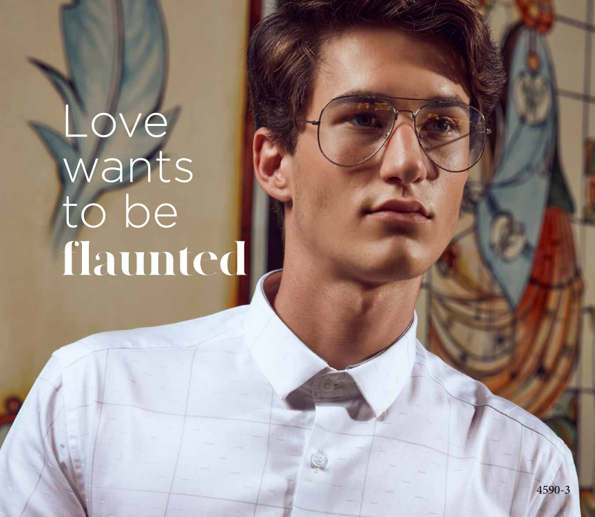 Men White Check Formal Shirt