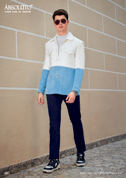 Mens Blue Lagoon Party Wear Jacket/Shaket