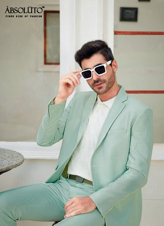 Mens Party Wear Beach Green Blazer