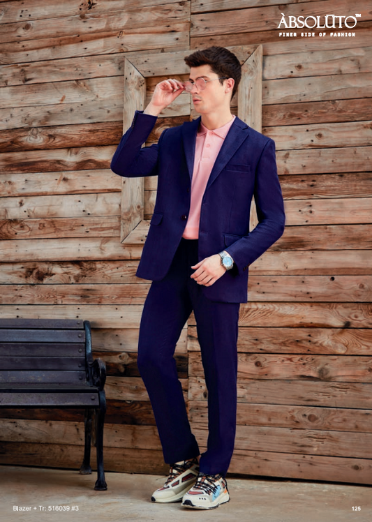 Mens Purple Party Wear Blazer