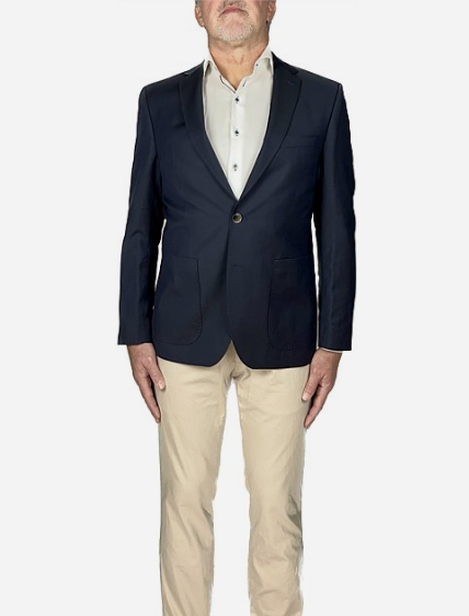 TWO BUTTON SINGLE BREASTED TEXT BLAZER