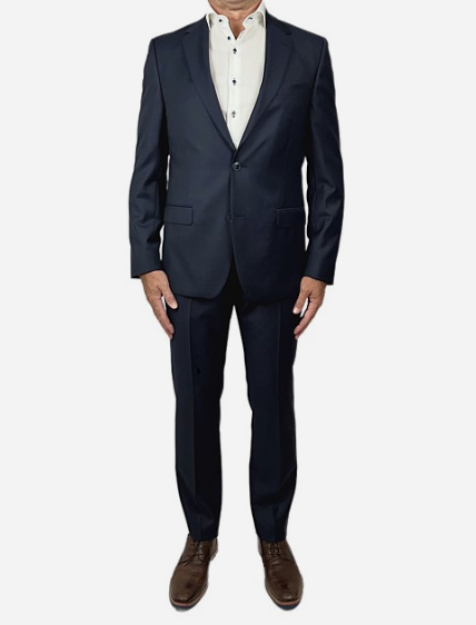 2BTN SB SV MICRO SUIT 100% WOOL SUPER 110'S