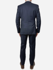 2BTN SB SV MICRO SUIT 100% WOOL SUPER 110'S