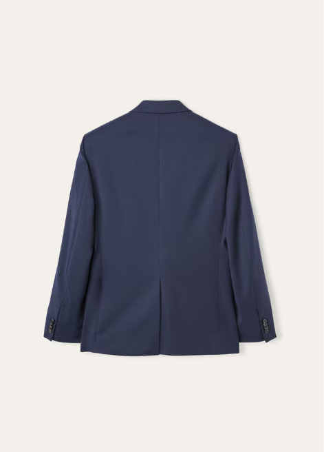 Cupro, Virgin Wool, Pale Blue Suit For Men