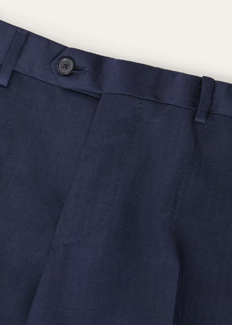 Cupro, Virgin Wool, Pale Blue Suit For Men