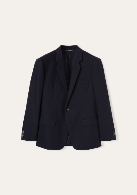 Cupro, Cotton, Diamond Black Suit For Men