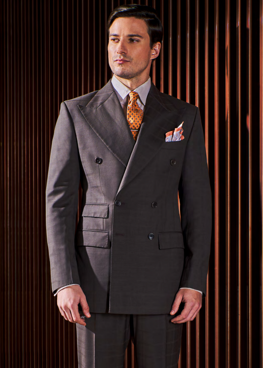 Mens Light Brown Triple Pocket Formal Suit