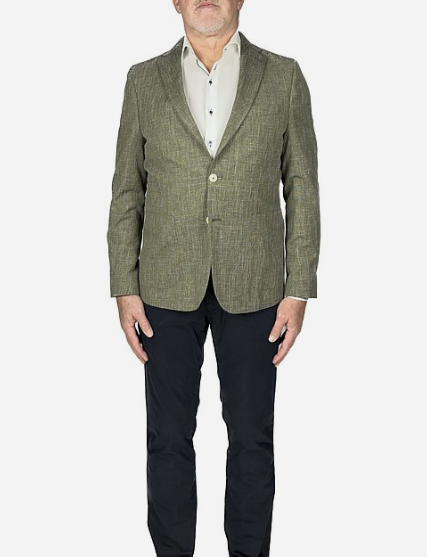 TWO BUTTON SINGLE BREASTED TEXT BLAZER